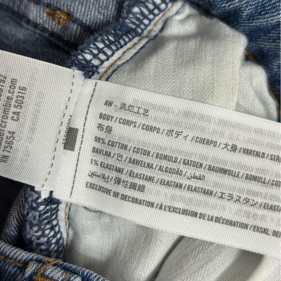 Abercrombie & Fitch The Ankle Straight Ultra High Rise Jeans Curve Love 0/25 - Picture 5 of 5